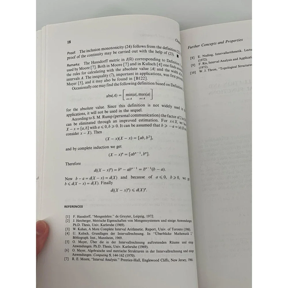 Introduction‎ to Interval Computations 1983 Hardcover Academic Press Math